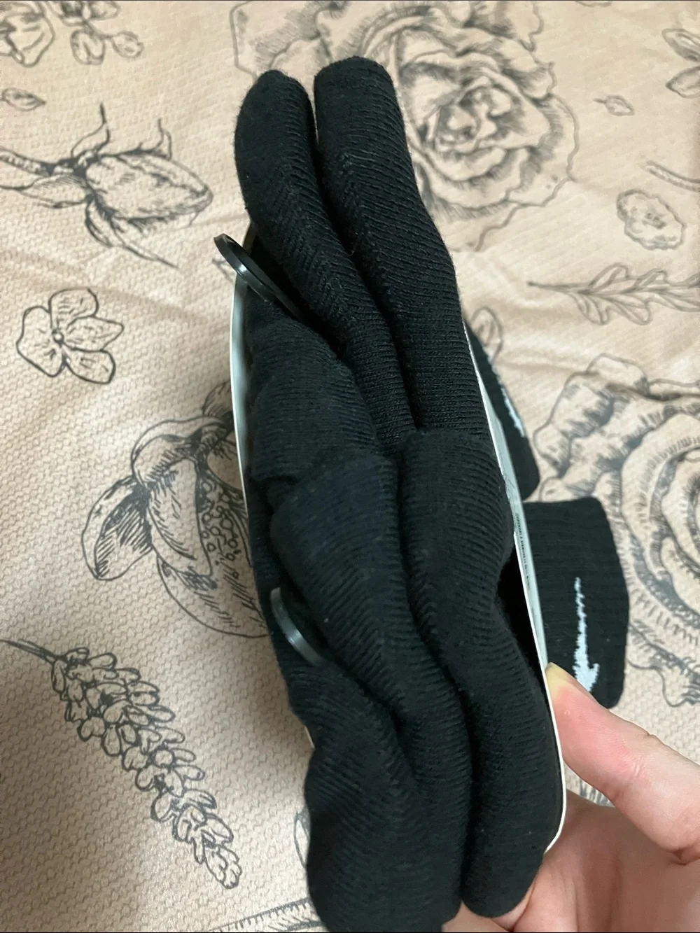 Nike Black Everyday Dri-FIT Crew Socks with White Swoosh - 6 Pack perfect